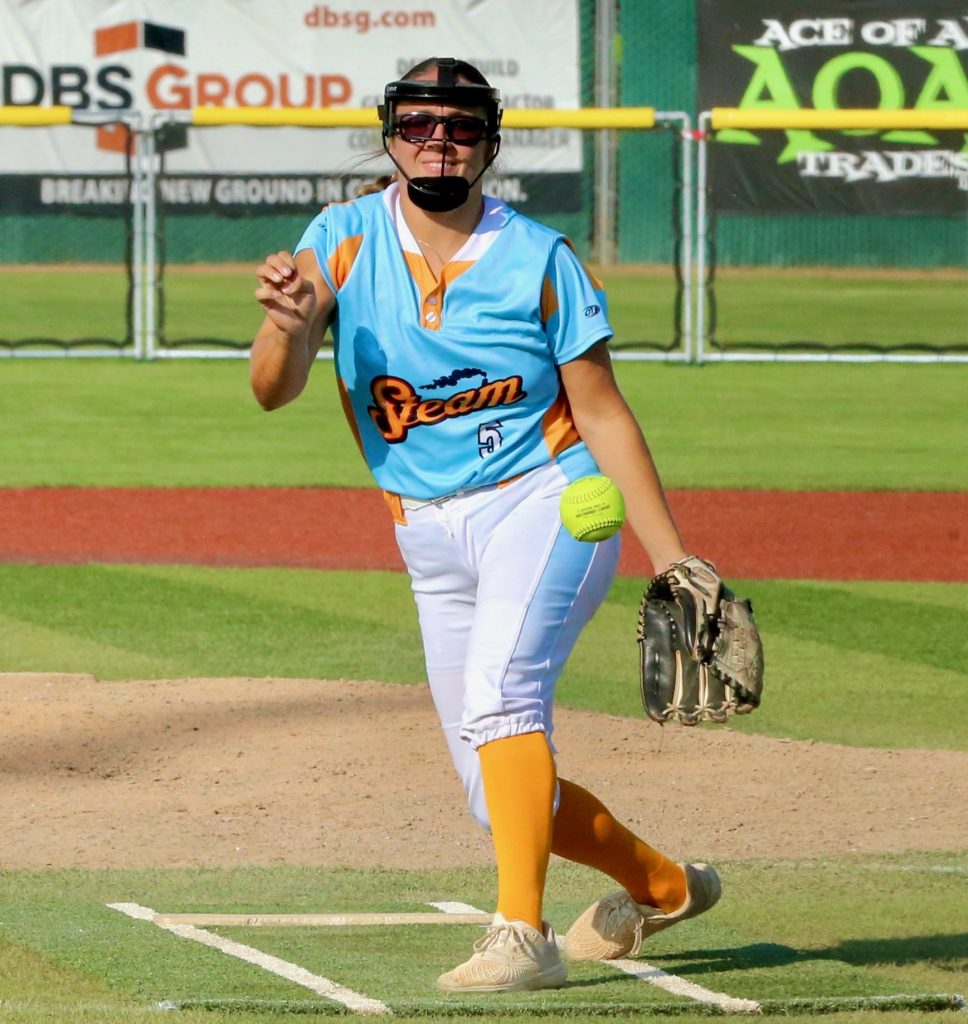 The La Crosse Steam hosted the Minot Honeybees in a Northwoods League softball game on July 13. -- CRAIG JOHNSON PHOTO