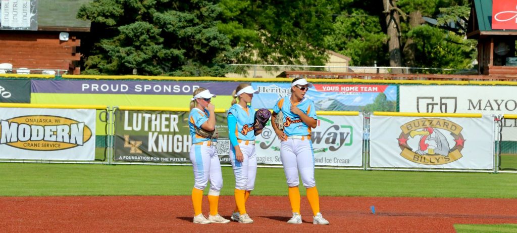 The La Crosse Steam hosted the Minot Honeybees in a Northwoods League softball game on July 13. -- CRAIG JOHNSON PHOTO