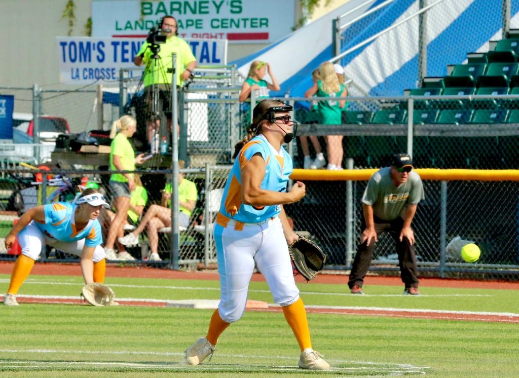 The La Crosse Steam hosted the Minot Honeybees in a Northwoods League softball game on July 13. -- CRAIG JOHNSON PHOTO