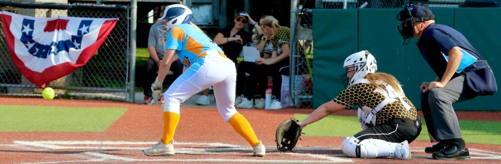 The La Crosse Steam hosted the Minot Honeybees in a Northwoods League softball game on July 13. -- CRAIG JOHNSON PHOTO