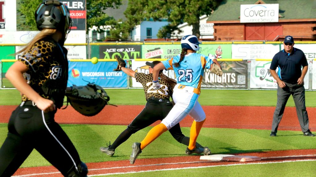 The La Crosse Steam hosted the Minot Honeybees in a Northwoods League softball game on July 13. -- CRAIG JOHNSON PHOTO