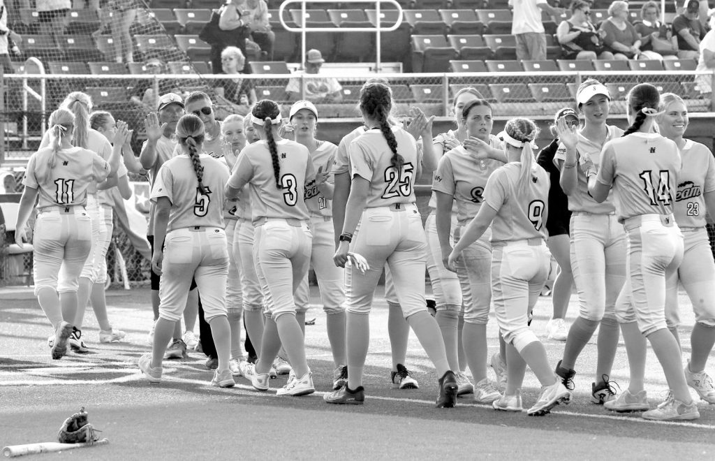 The La Crosse Steam hosted the Minot Honeybees in a Northwoods League softball game on July 13. -- CRAIG JOHNSON PHOTO