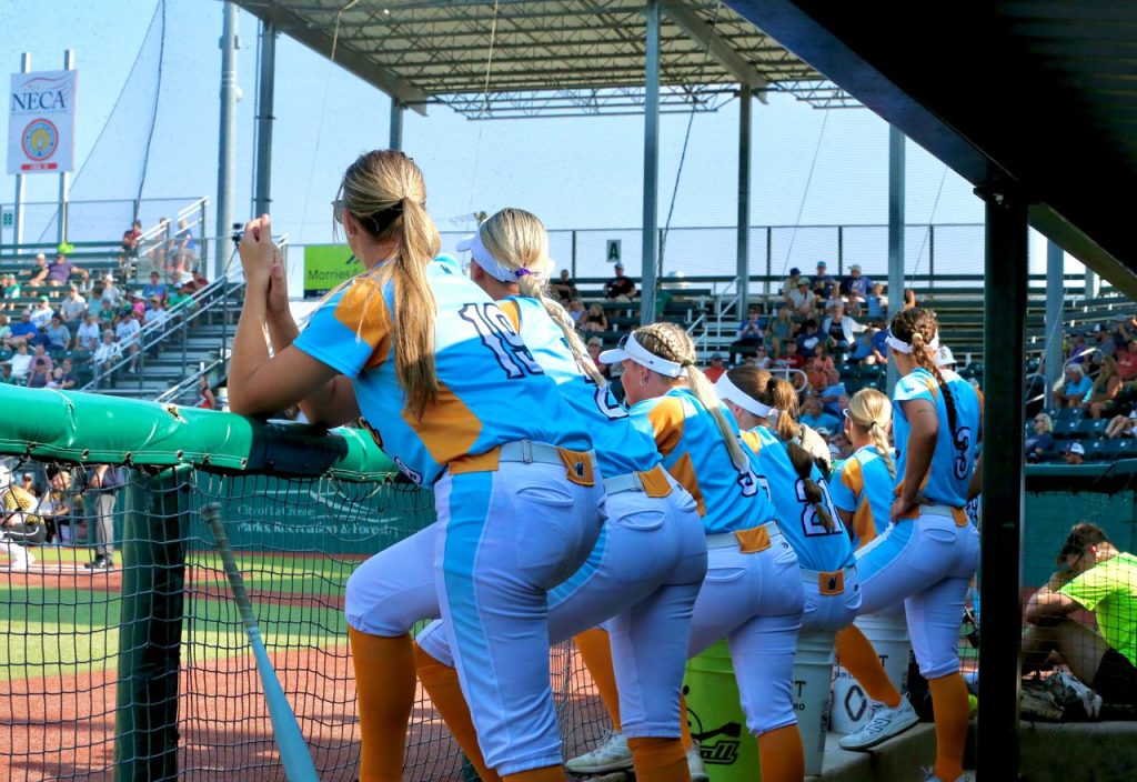 The La Crosse Steam hosted the Minot Honeybees in a Northwoods League softball game on July 13. -- CRAIG JOHNSON PHOTO