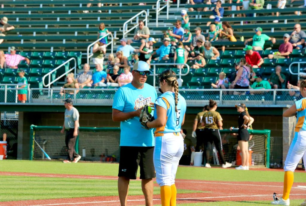 The La Crosse Steam hosted the Minot Honeybees in a Northwoods League softball game on July 13. -- CRAIG JOHNSON PHOTO