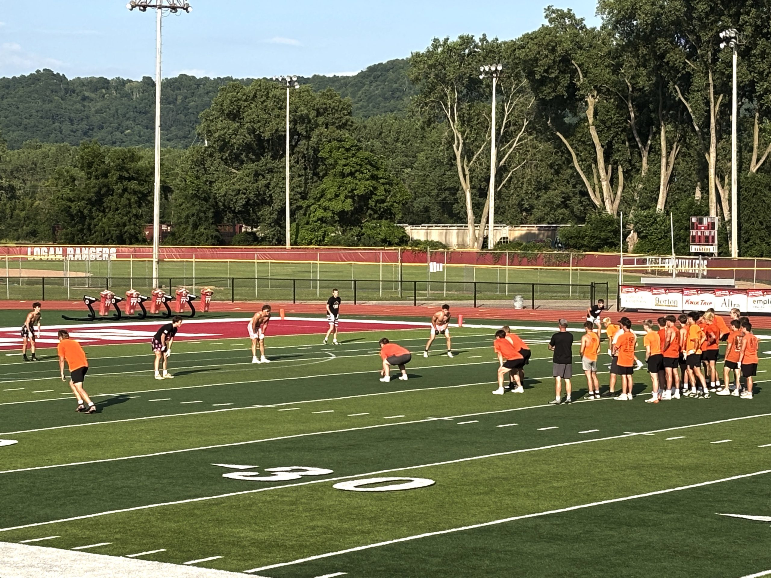 Football teams in the Coulee Region use Logan's 7-on-7 passing league for many reasons over the summer months. -- JOHNNY LEAVER PHOTO