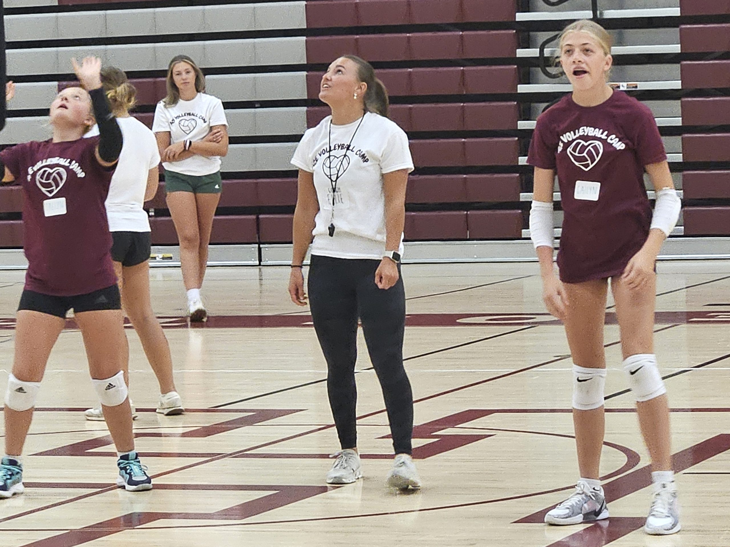 Minnesota State-Mankato libero Ellie Kline returned to Holmen to host a volleyball camp for the fourth straight year. -- TODD SOMMERFELDT PHOTO