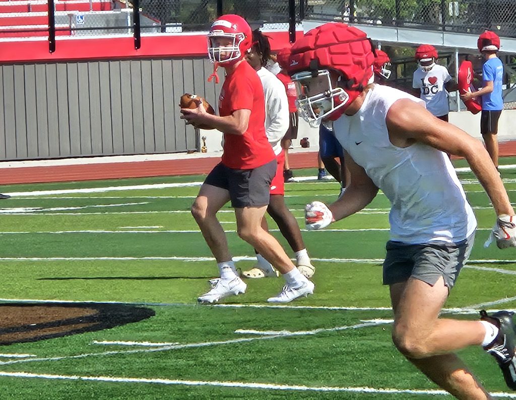 The Logan football team took to Swanson Field for the first practice of a new season Tuesday morning. -- TODD SOMMERFELDT PHOTO