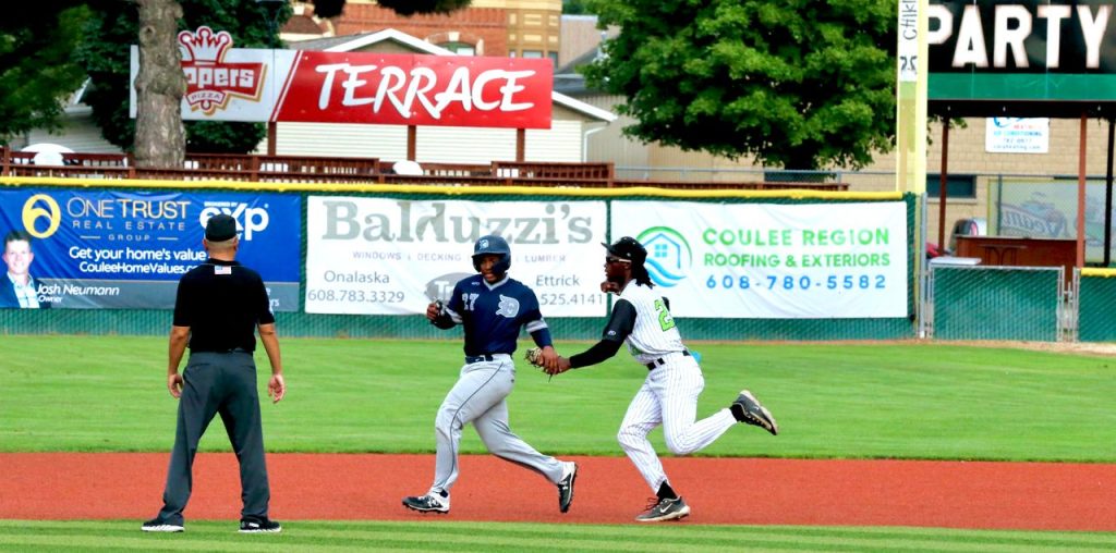 The La Crosse Loggers hosted Duluth in the opener of a three-game Northwoods League playoff series on Sunday. -- CRAIG JOHNSON PHOTO