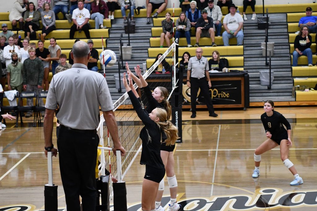 The Caledonia volleyball team opened the conference season against Rushford-Peterson. -- SUBMITTED PHOTO