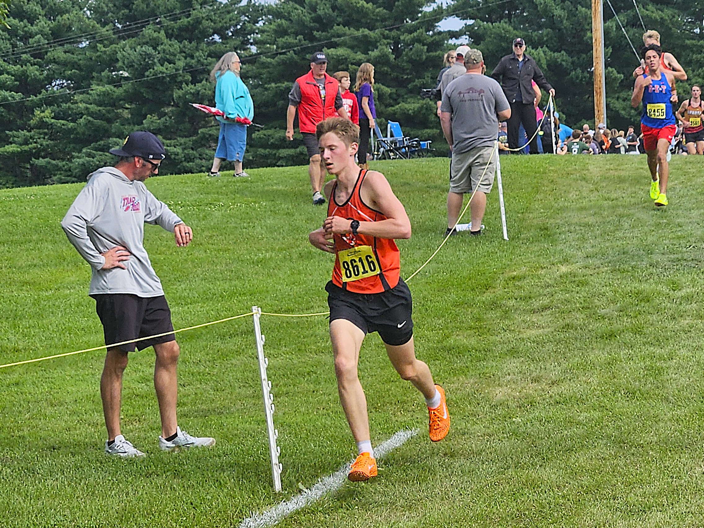 Senior Carson Gronemus runs during the Gale Johnson Invitational at Maple Grove Venues. -- TODD SOMMERFELDT PHOTO