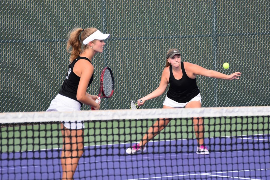 Onalaska Luther's No. 1 doubles team of Kenzie Olson and Keira Paus. -- SUBMITTED PHOTO