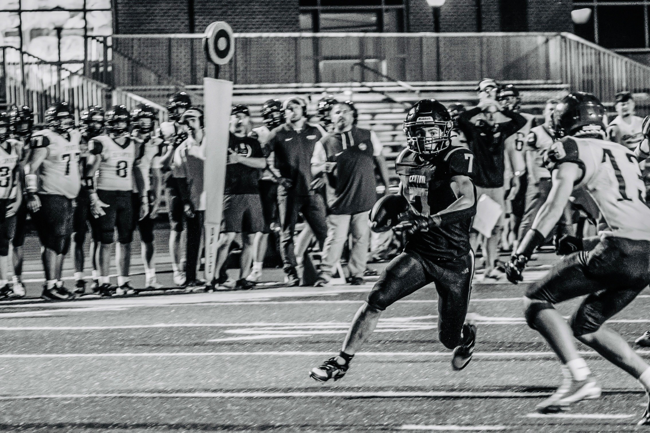 Central senior Christian Rudrud rushed for four touchdowns and passed for another in a 54-33 MVC victory over Sparta. -- KAYLEE ZIELKE PHOTO