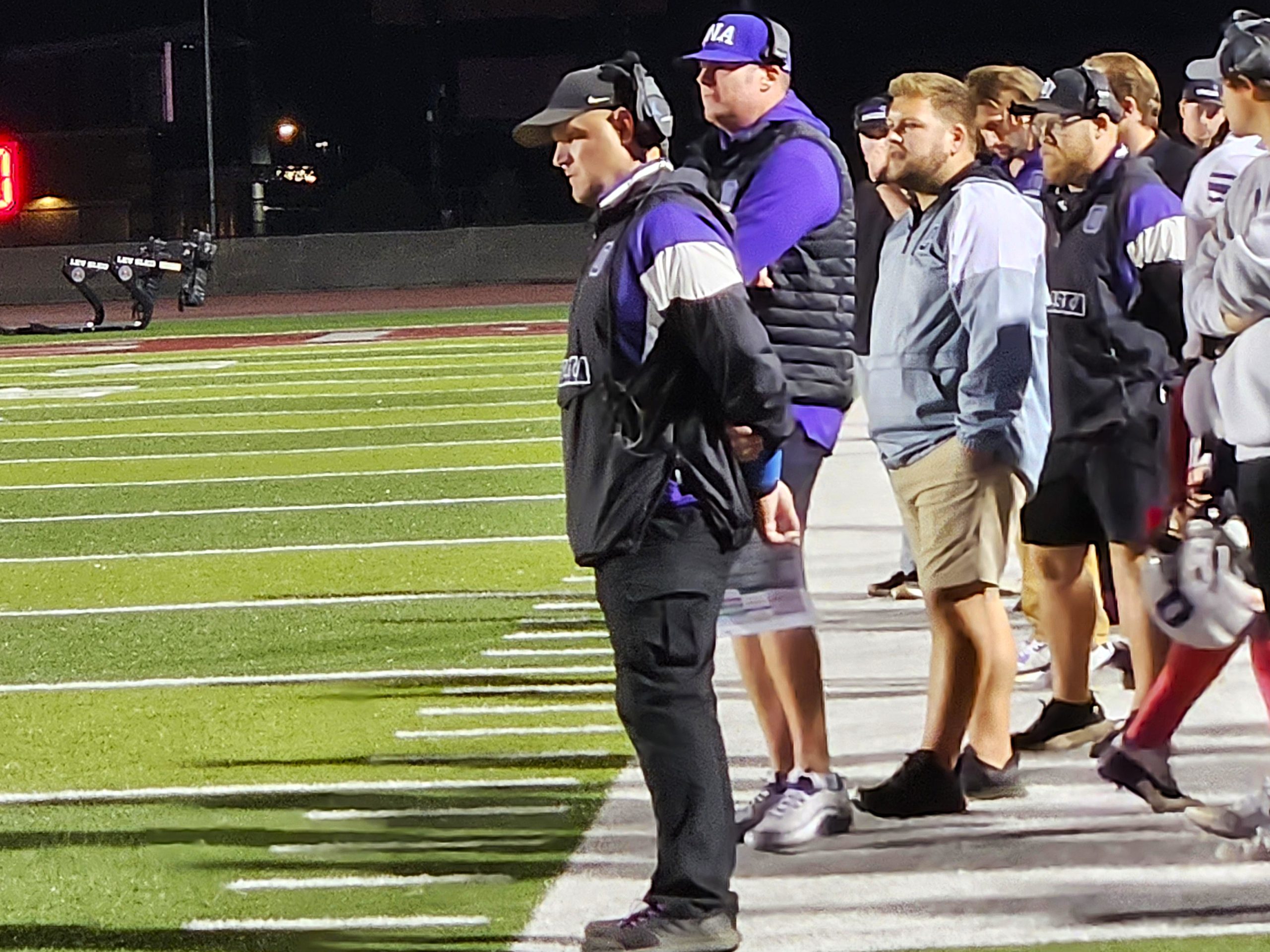 Onalaska football coach Tom Yashinsky watches his team play against Central. -- TODD SOMMERFELDT PHOTO