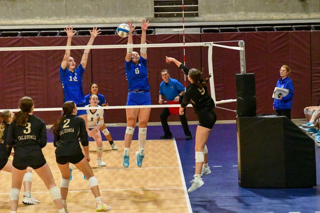The Caledonia volleyball team beat Winona Cotter in an MSHSL Section 1AA semifinal on Thursday. -- SUBMITTED PHOTO