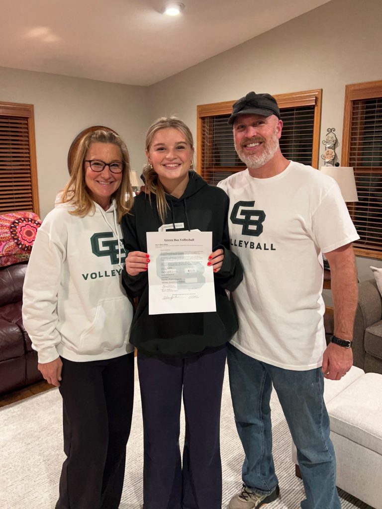 Holmen senior Macy Kline signed on Wednesday her Letter of Intent to play volleyball at UW-Green Bay. Kline is an All-State libero who helped the Vikings go 109-24 overall and 45-3 in the MVC during her four seasons. -- SUBMITTED PHOTO