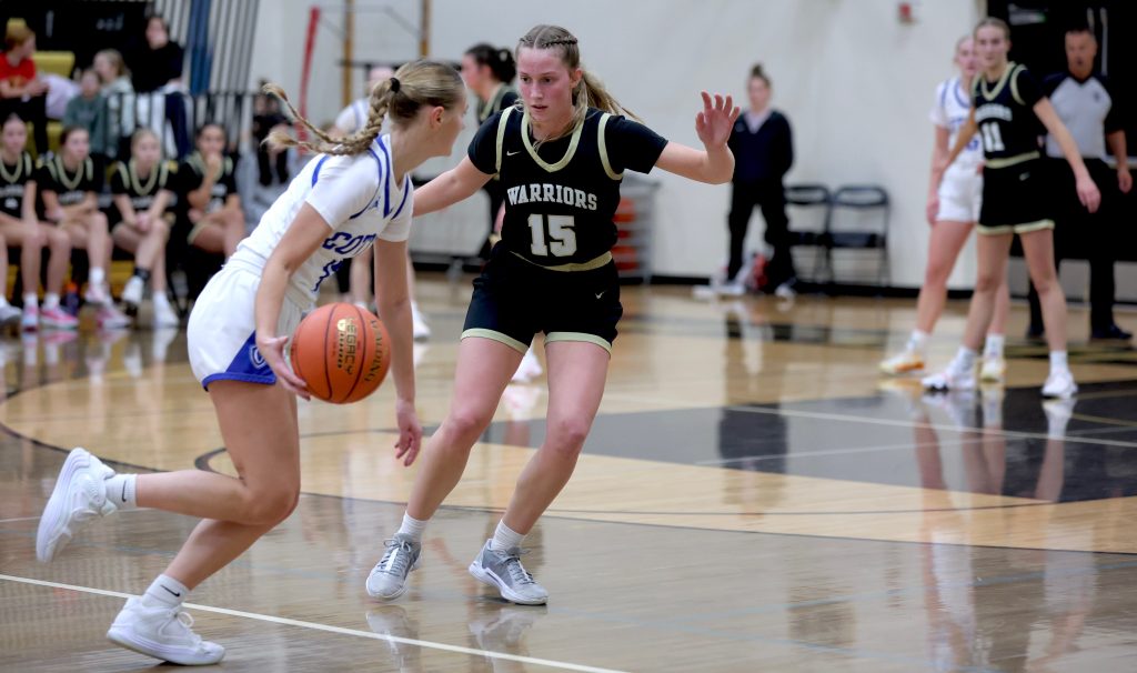 The Caledonia girls basketball team squared off with Winona Cotter on Tuesday. -- CRAIG JOHNSON PHOTO