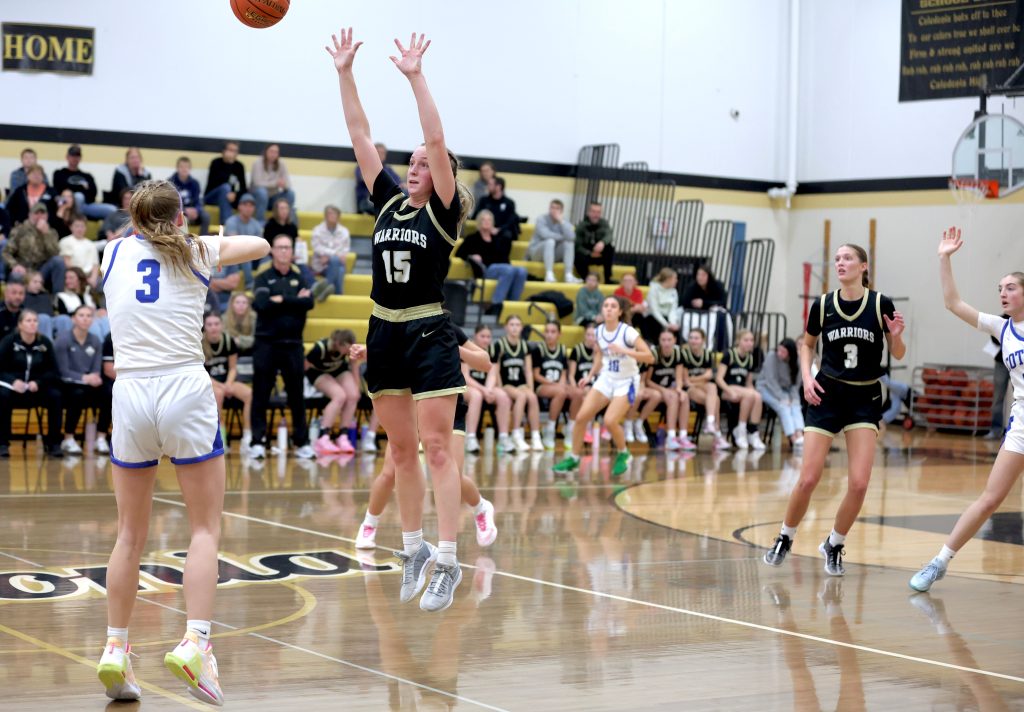 The Caledonia girls basketball team squared off with Winona Cotter on Tuesday. -- CRAIG JOHNSON PHOTO