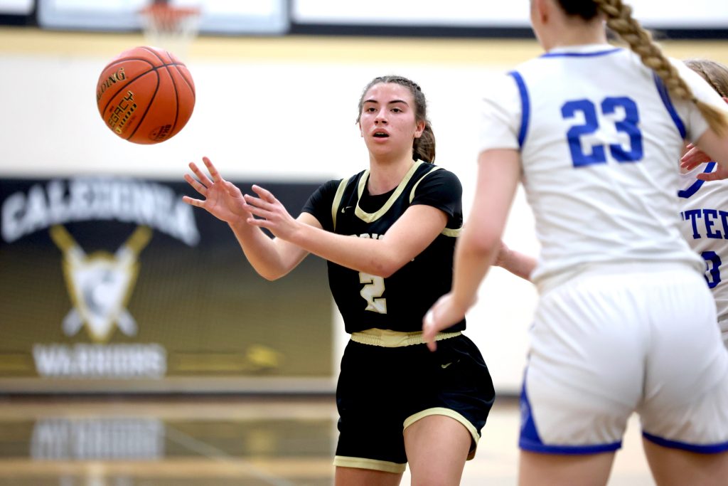 The Caledonia girls basketball team squared off with Winona Cotter on Tuesday. -- CRAIG JOHNSON PHOTO