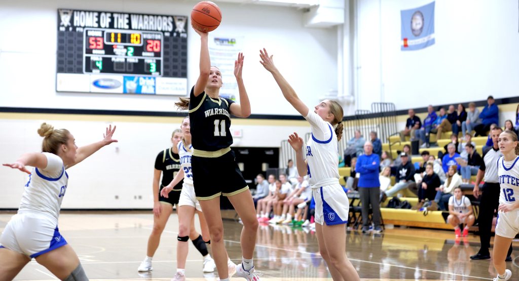 The Caledonia girls basketball team squared off with Winona Cotter on Tuesday. -- CRAIG JOHNSON PHOTO