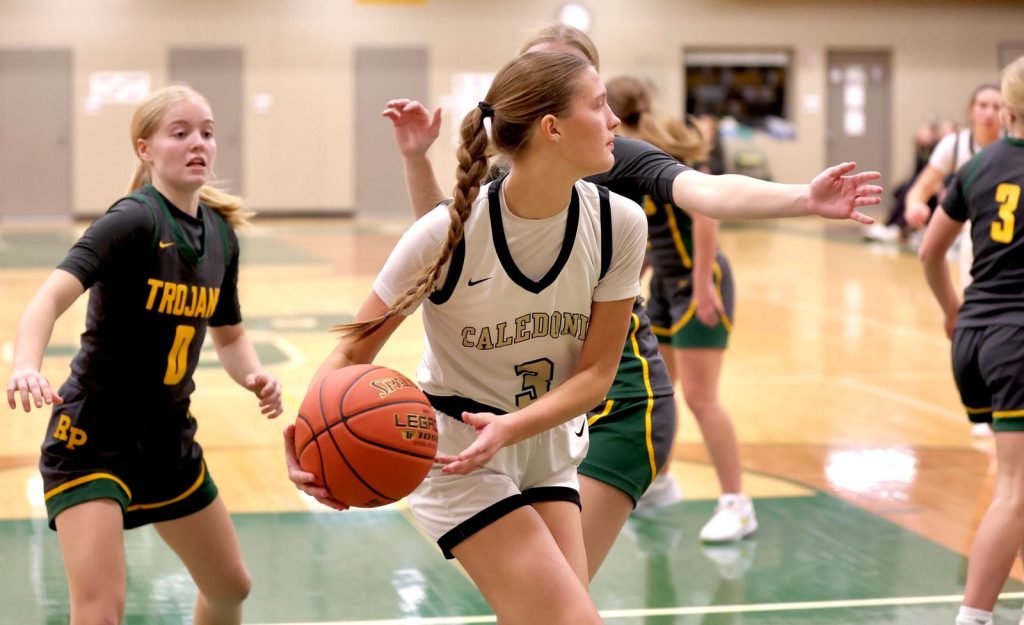 Caledonia girls basketball vs. Rushford-Peterson. -- CRAIG JOHNSON PHOTO