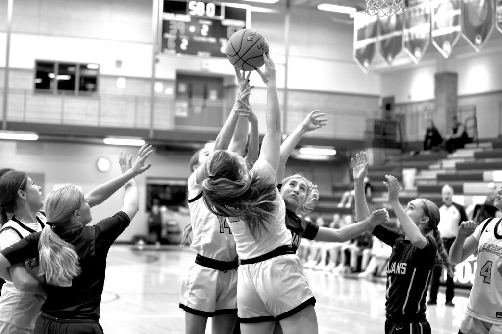 Caledonia girls basketball vs. Rushford-Peterson. -- CRAIG JOHNSON PHOTO