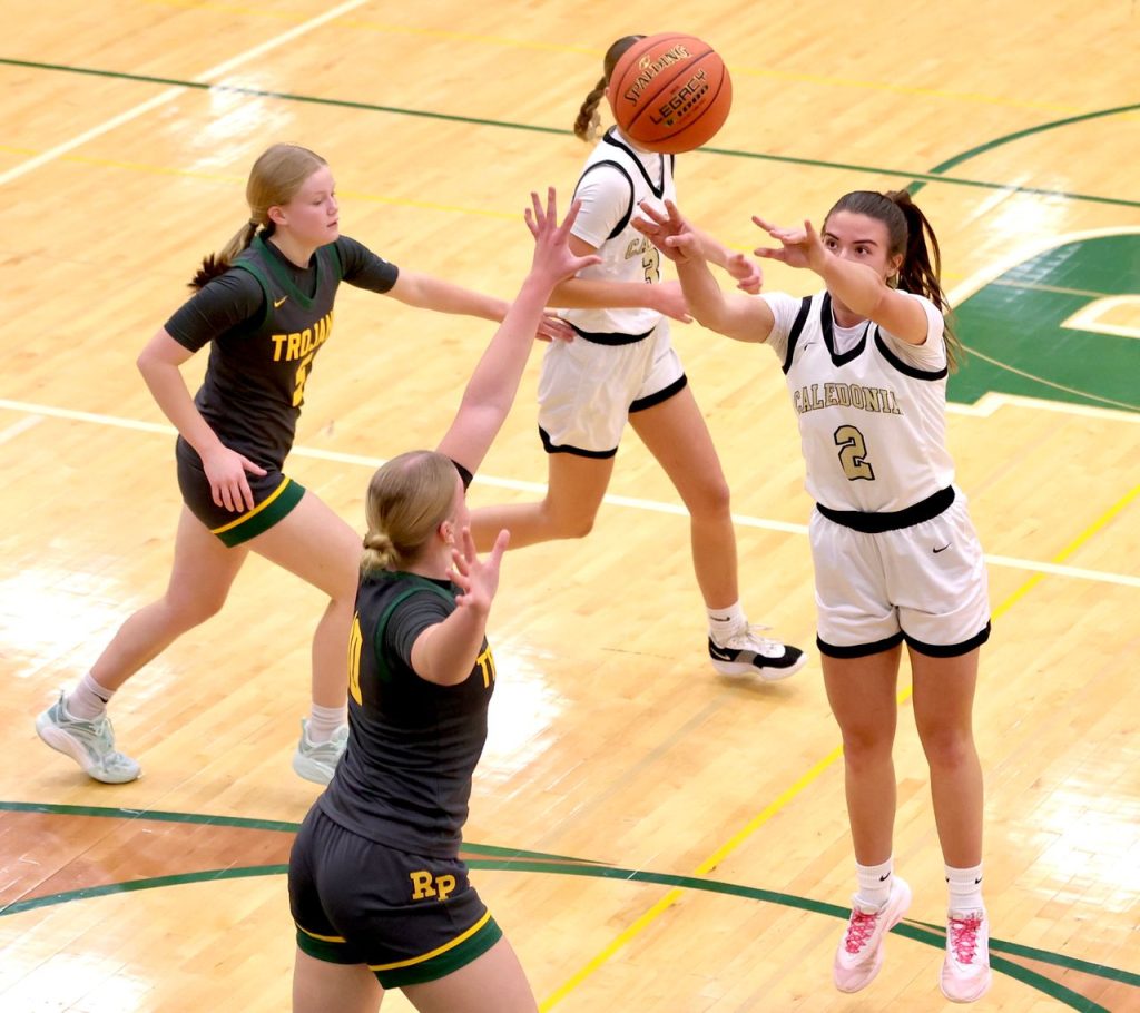 Caledonia girls basketball vs. Rushford-Peterson. -- CRAIG JOHNSON PHOTO