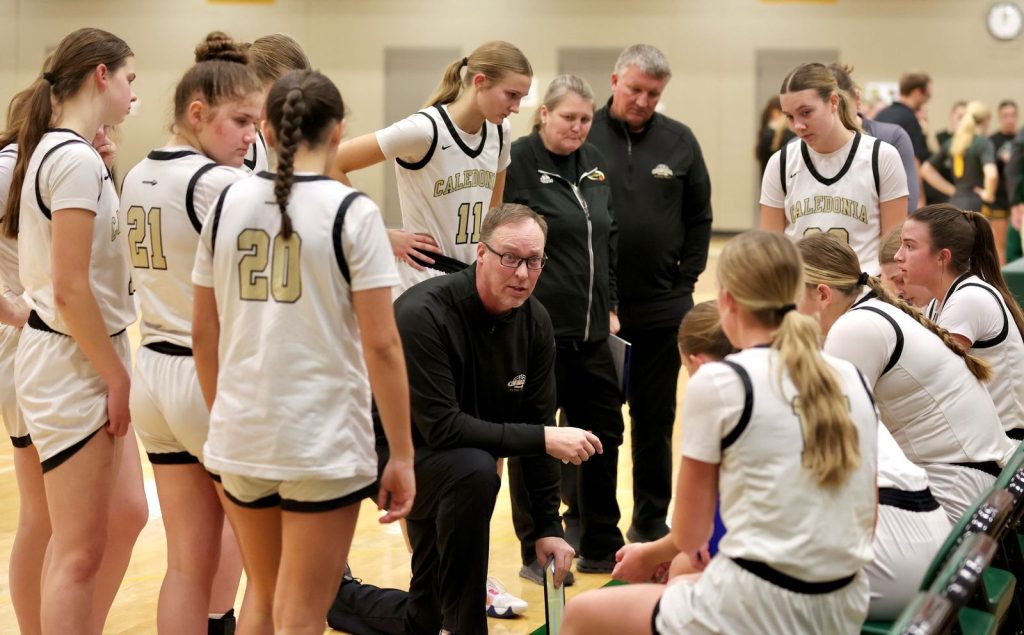 Caledonia girls basketball vs. Rushford-Peterson. -- CRAIG JOHNSON PHOTO