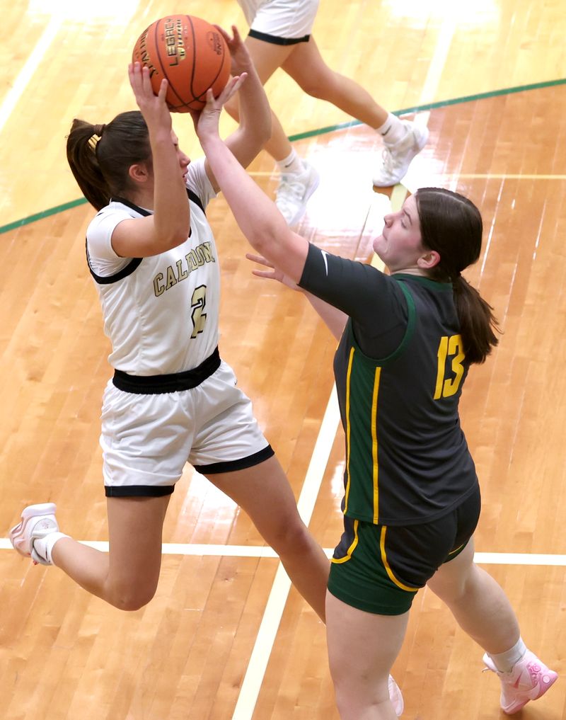 Caledonia girls basketball vs. Rushford-Peterson. -- CRAIG JOHNSON PHOTO