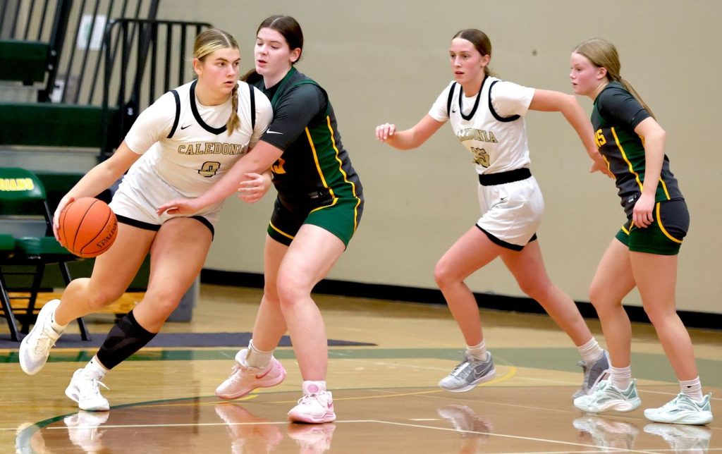 Caledonia girls basketball vs. Rushford-Peterson. -- CRAIG JOHNSON PHOTO