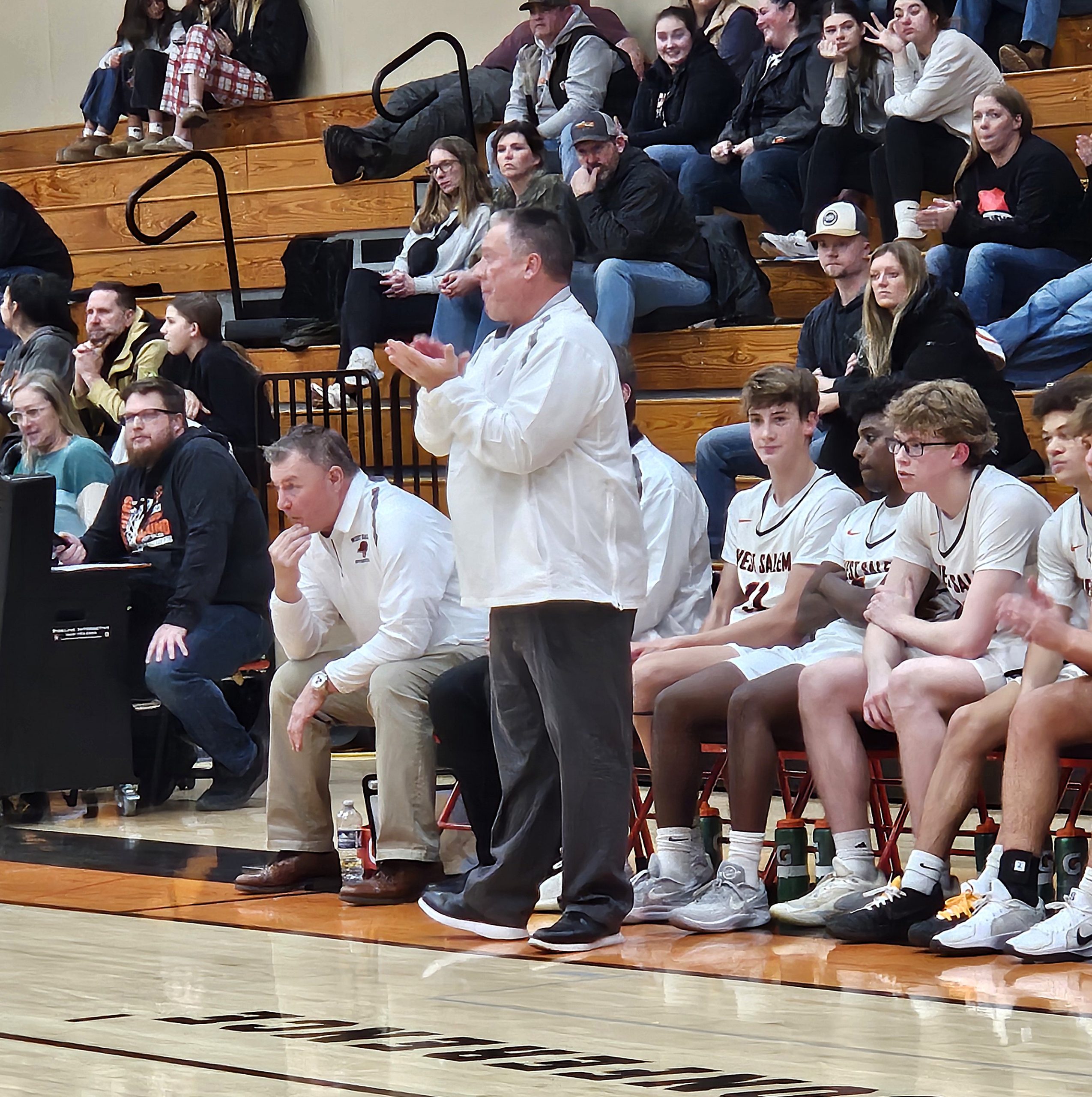 West Salem boys basketball coach Shane Schmeling. -- TODD SOMMERFELDT PHOTO