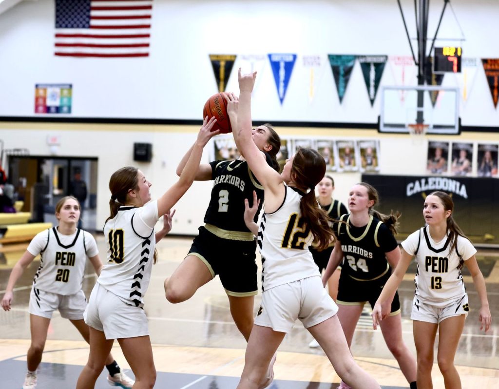 Caledonia vs. P-E-M girls basketball. -- CRAIG JOHNSON PHOTO