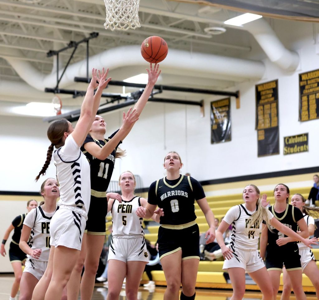 Caledonia vs. P-E-M girls basketball. -- CRAIG JOHNSON PHOTO