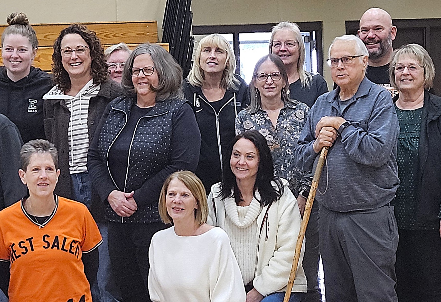 Former West Salem girls basketball coaches Wilbur Johnson and Carol Hanson were on hand Saturday as the program celebrated 50 years of existence. -- TODD SOMMERFELDT PHOTO
