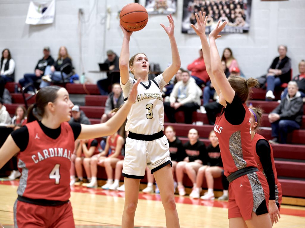 Caledonia vs. Lewiston-Altura girls basketball. -- CRAIG JOHNSON PHOTO