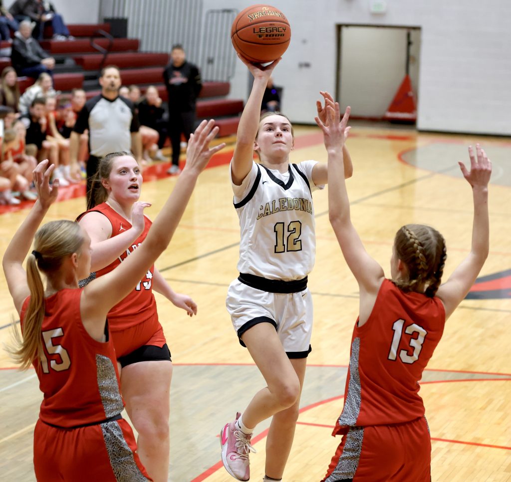 Caledonia vs. Lewiston-Altura girls basketball. -- CRAIG JOHNSON PHOTO
