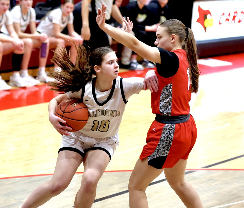 Caledonia vs. Lewiston-Altura girls basketball. -- CRAIG JOHNSON PHOTO