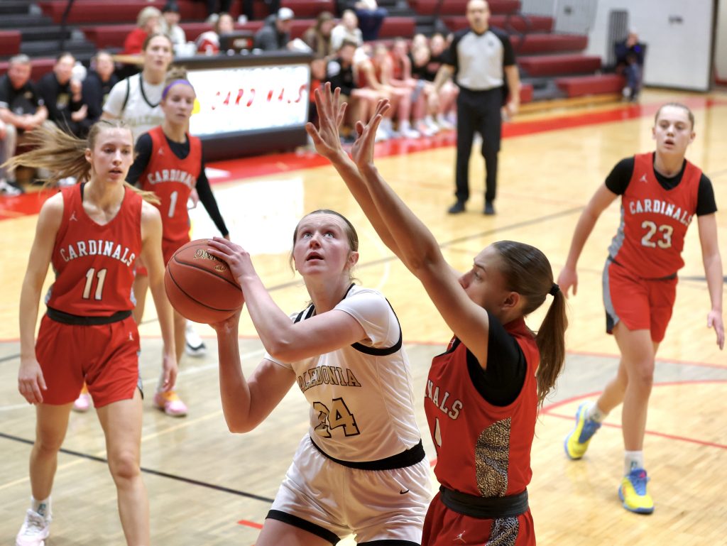 Caledonia vs. Lewiston-Altura girls basketball. -- CRAIG JOHNSON PHOTO