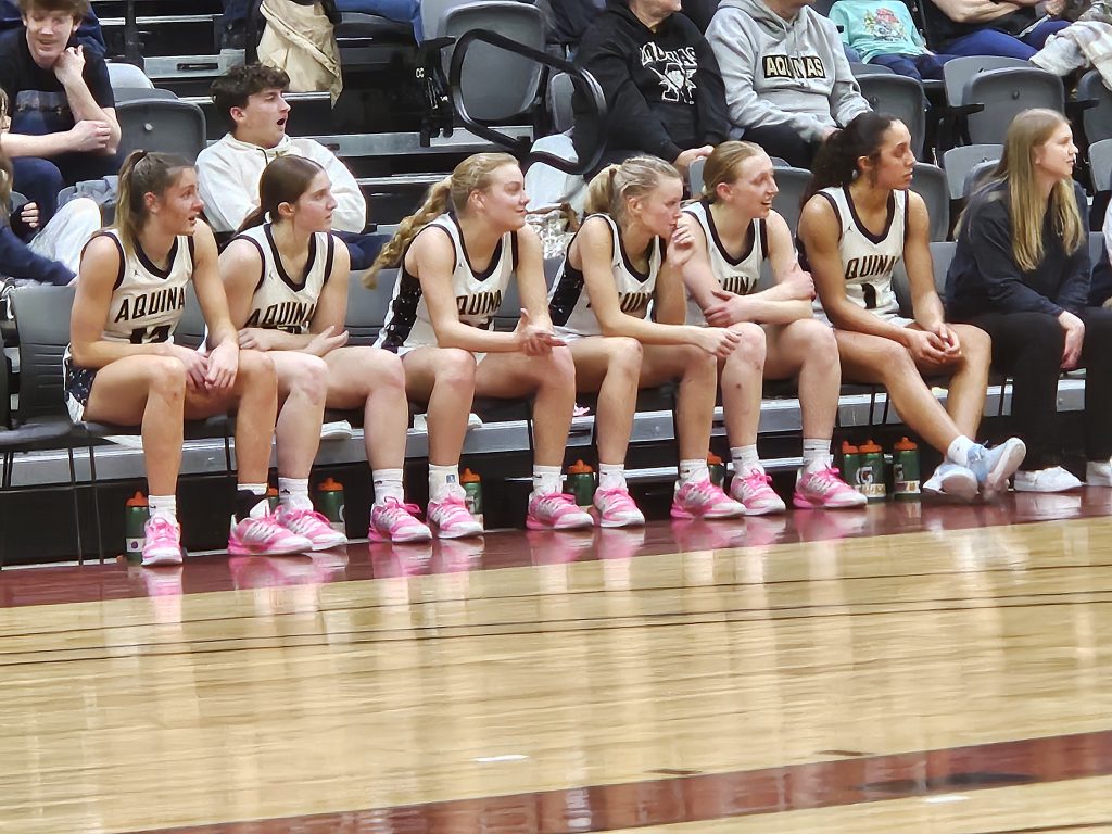 The Aquinas girls basketball team blasted Saint Croix Central 86-44 at the Midwest Players Classic on Friday. -- TODD SOMMERFELDT PHOTO