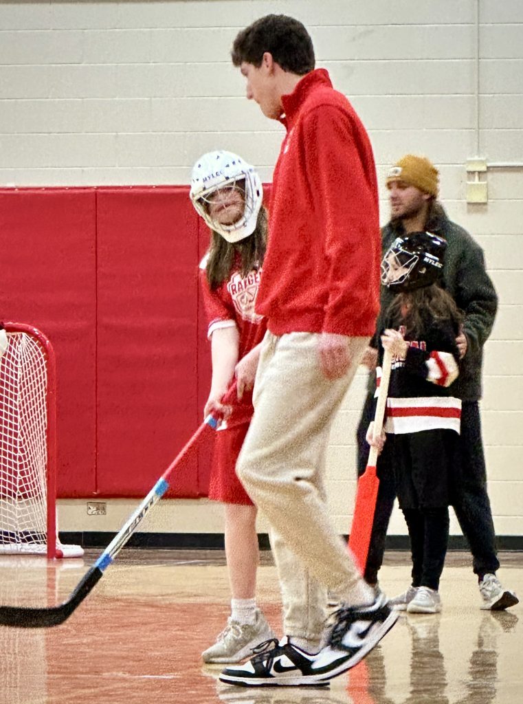 Logan vs. Central ASL floor hockey. -- TARA WALTERS PHOTO