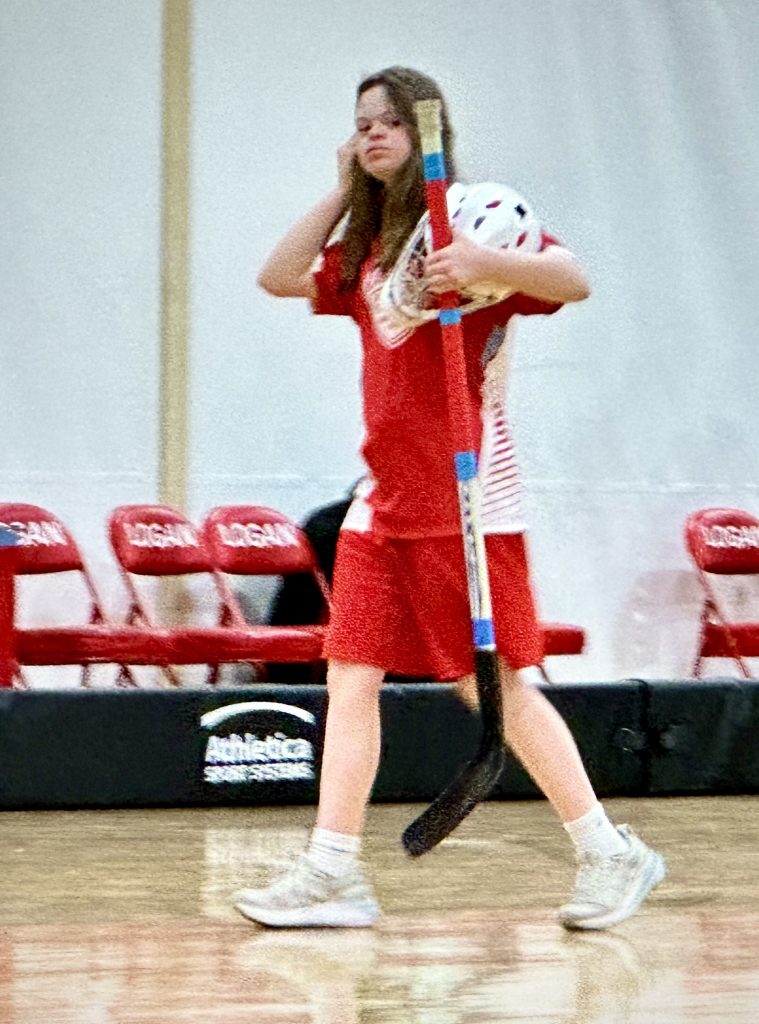 Logan vs. Central ASL floor hockey. -- TARA WALTERS PHOTO