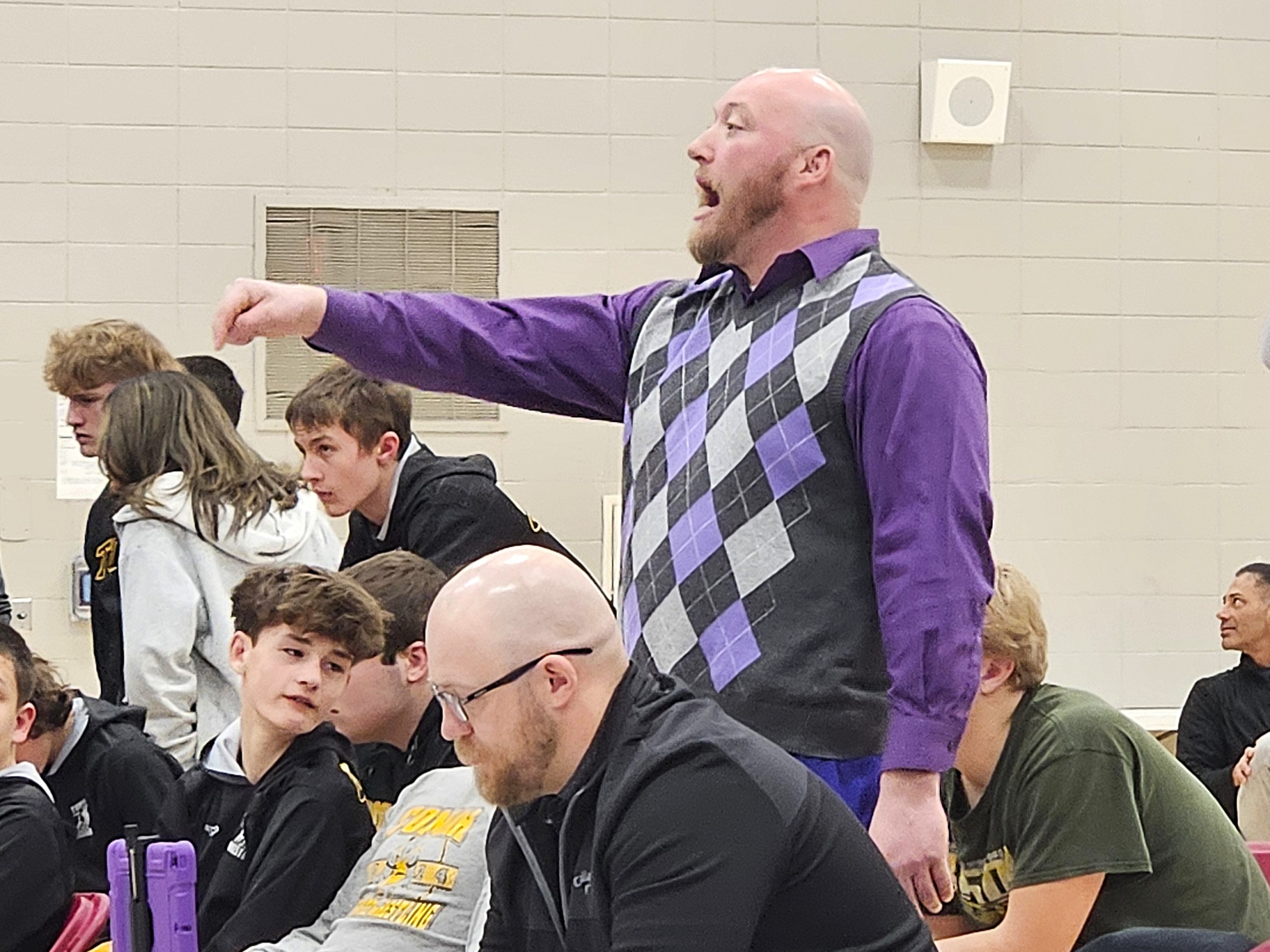 Onalaska/Luther co-op wrestling coach Thomas Fortier. -- TODD SOMMERFELDT PHOTO
