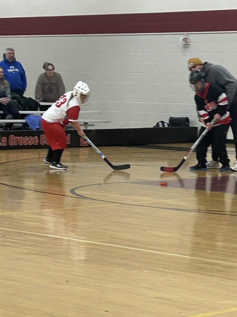 Logan vs. Central ASL floor hockey. -- SUBMITTED PHOTO