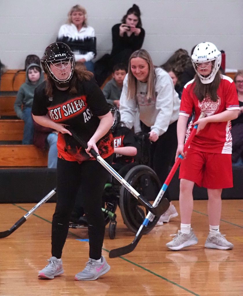 West Salem/Bangor vs. Logan ASL floor hockey. -- TARA WALTERS PHOTO