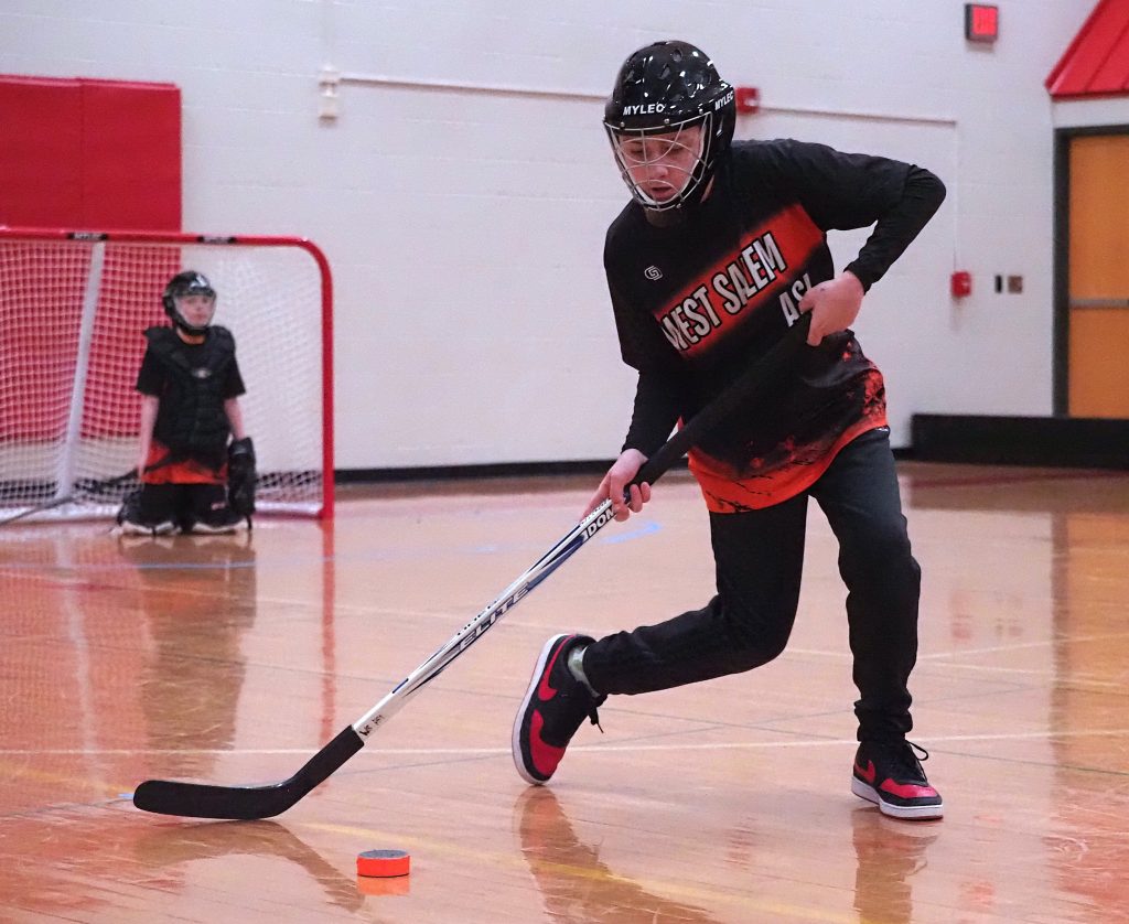 West Salem/Bangor vs. Logan ASL floor hockey. -- TARA WALTERS PHOTO