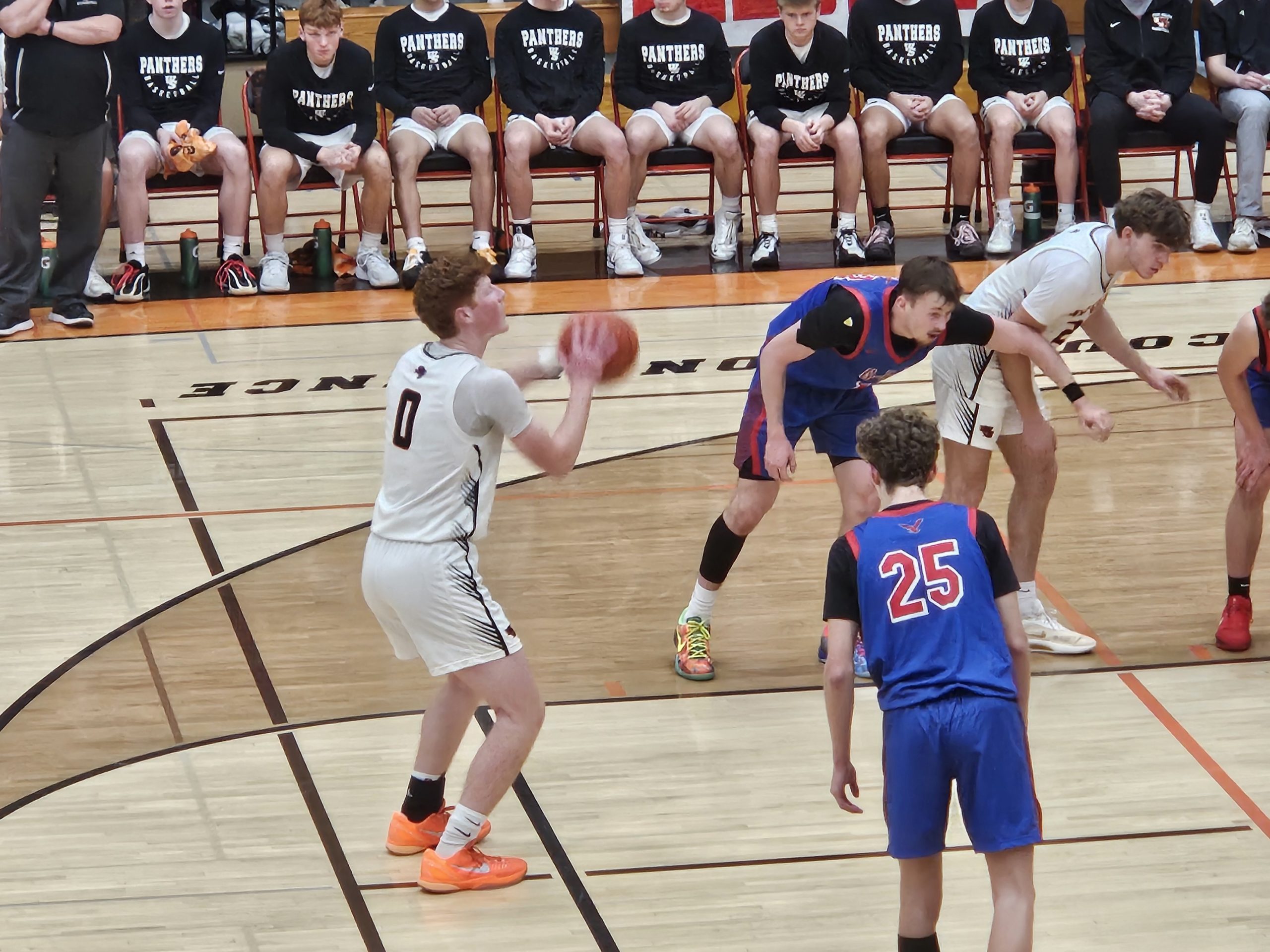 West Salem senior Tyson Labus shoots a free throw during a 74-54 win over G-E-T. -- TODD SOMMERFELDT PHOTO