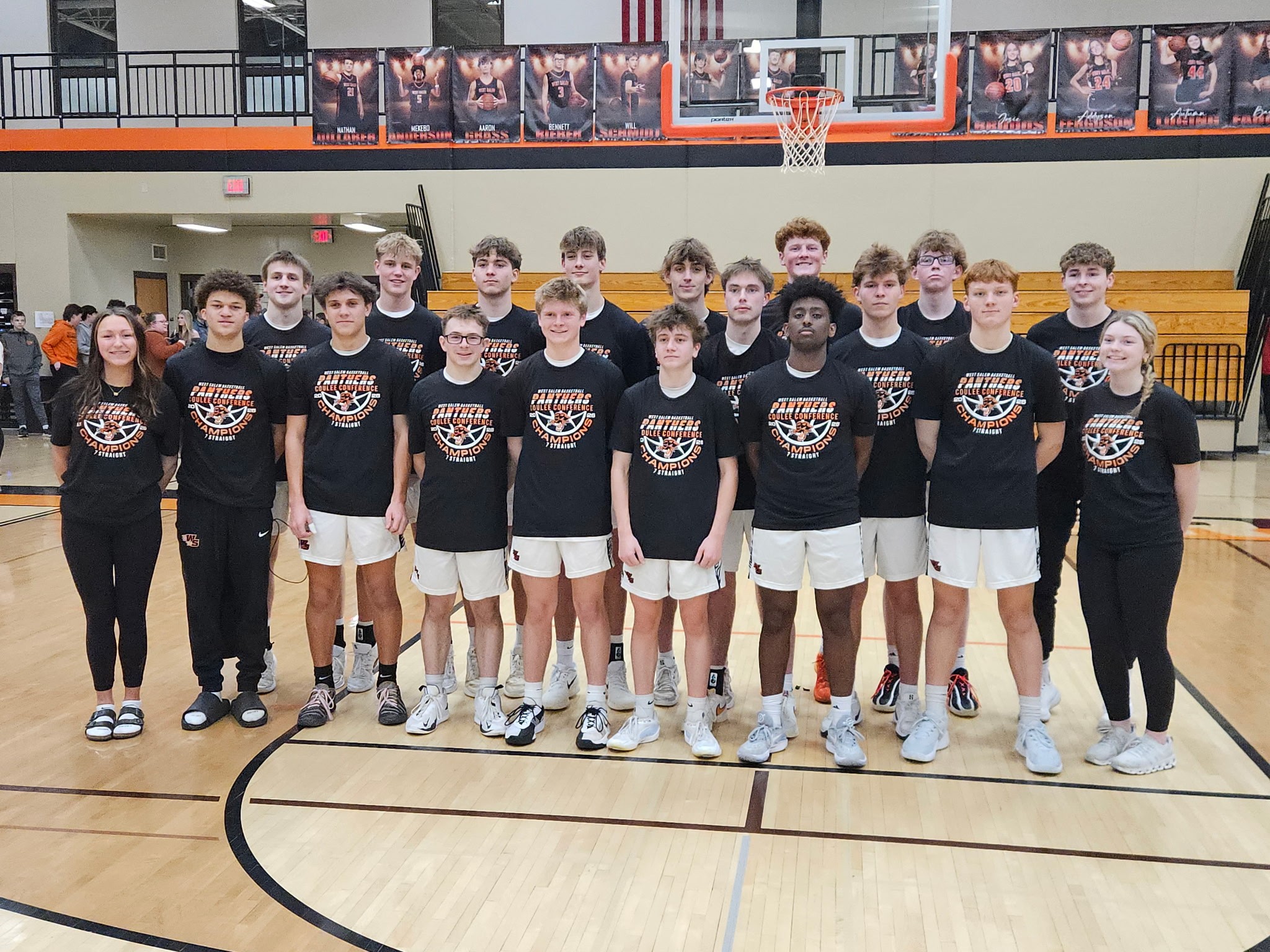 The West Salem boys basketball team completed an unbeaten Coulee Conference championship season. -- SUBMITTED PHOTO