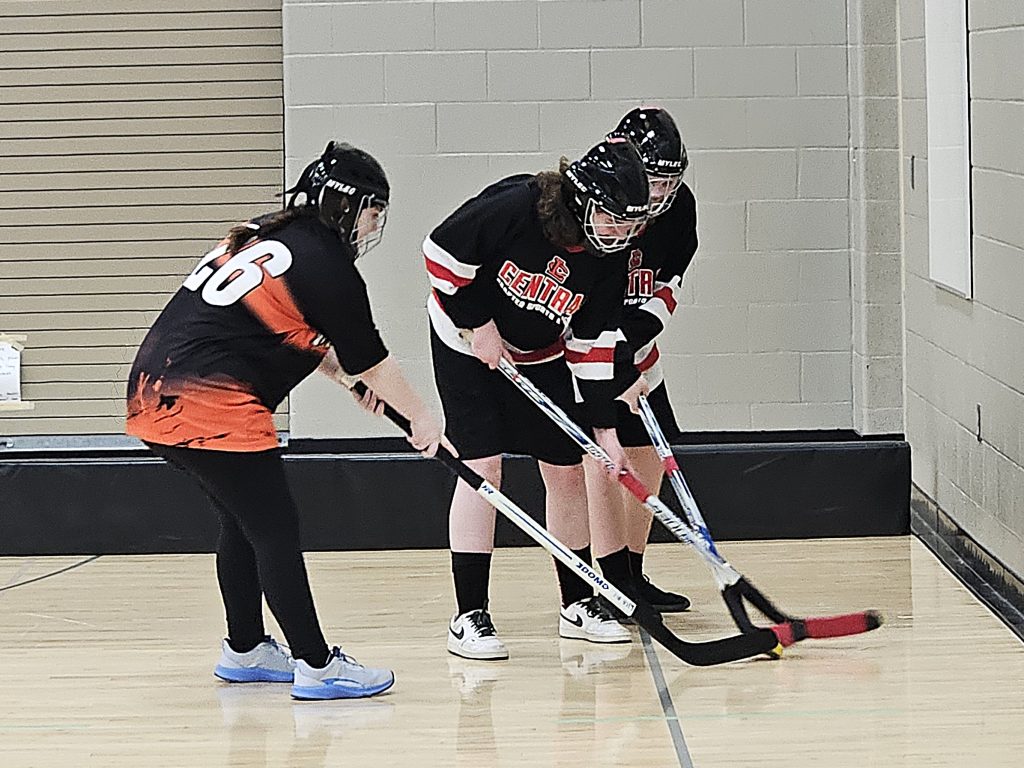 Central vs. West Salem/Bangor ASL floor hockey. -- TODD SOMMERFELDT PHOTO