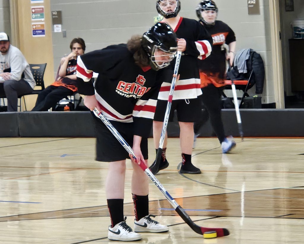 Central vs. West Salem/Bangor ASL floor hockey. -- TODD SOMMERFELDT PHOTO
