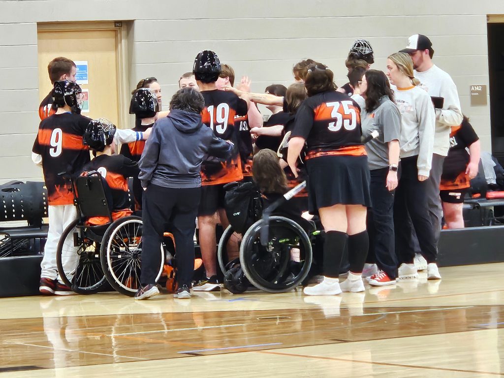 Central vs. West Salem/Bangor ASL floor hockey. -- TODD SOMMERFELDT PHOTO
