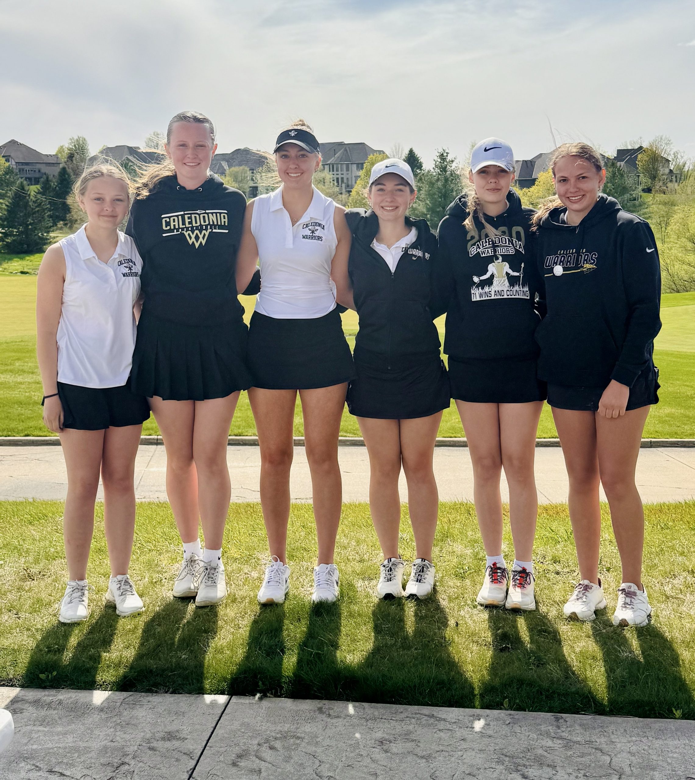 The Caledonia girls golf team placed seventh at an invitational in Byron on Monday. -- SUBMITTED PHOTO